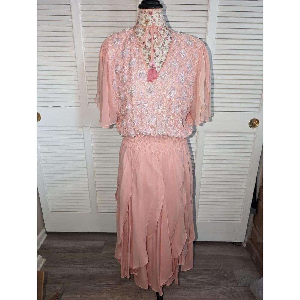 Rare Vintage silk Diane Freis dress